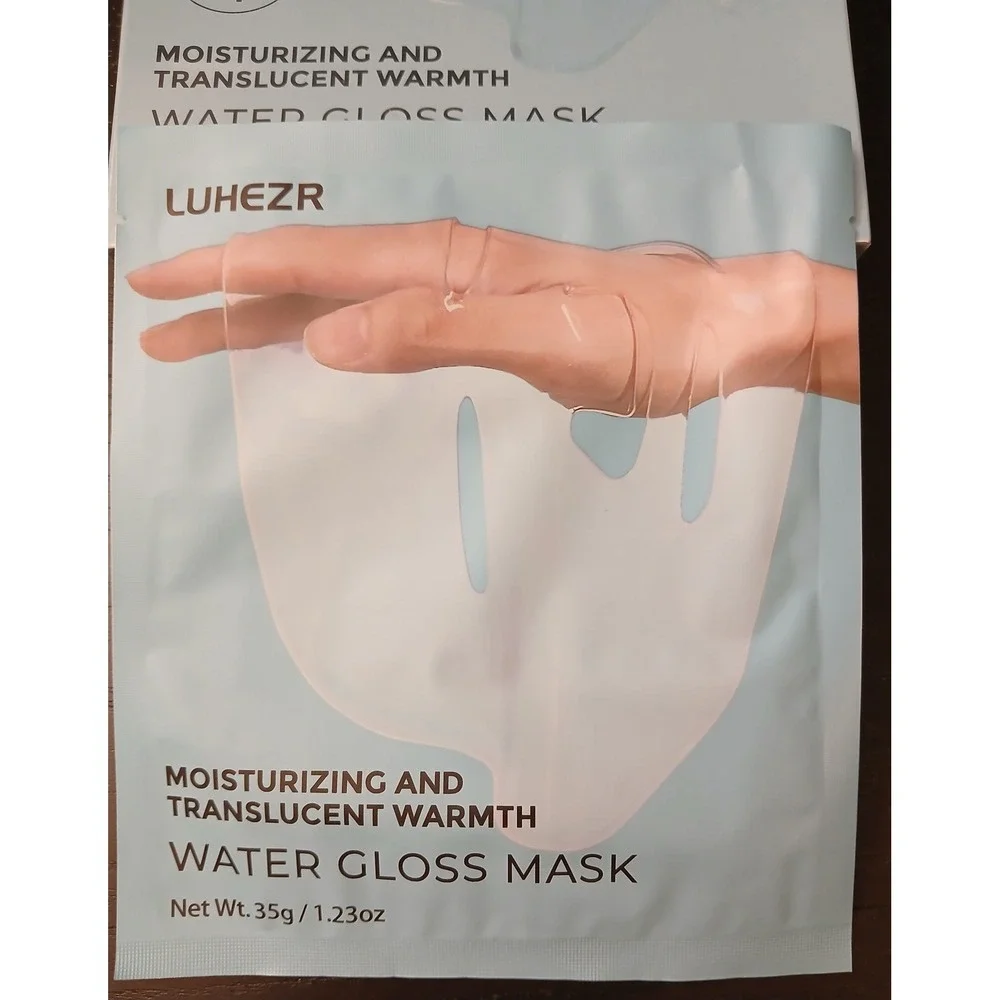 LUHEZR Water Gloss Mask 4 Pack Moisturizing Translucent Warmth Jelly Film XZ136